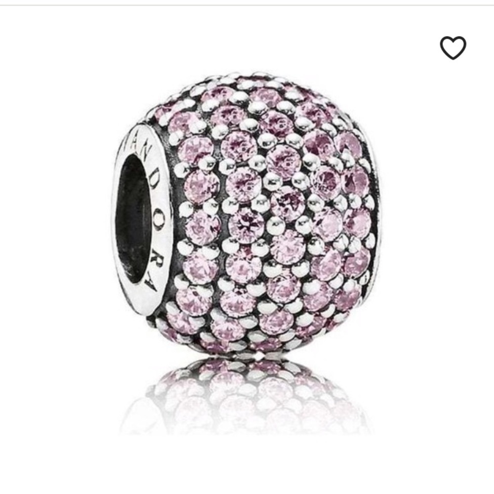 Pink diamond charm